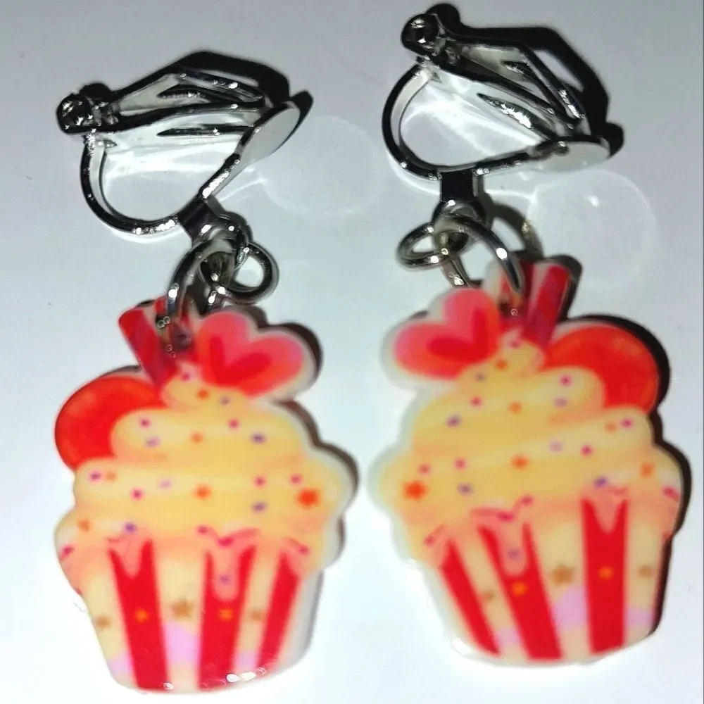 Super cute girls clip-on earrings - Picture 3 of 5